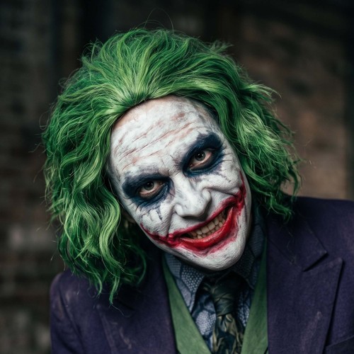 Joker parrucca verde - il,